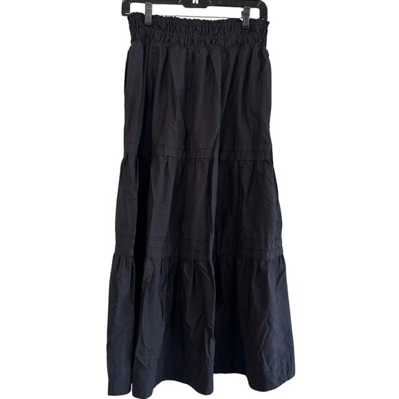 Anthropologie Maeve The Somerset Maxi Skirt Black - Picture 7 of 11